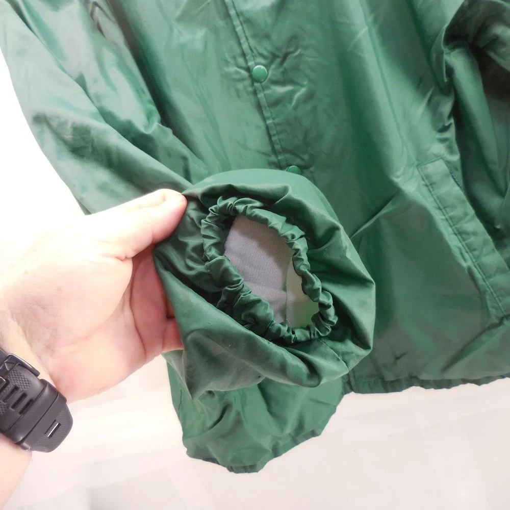 Vintage Nylons Silver Falls State Park Ranger Jacket Green Nylon XL Made USA
